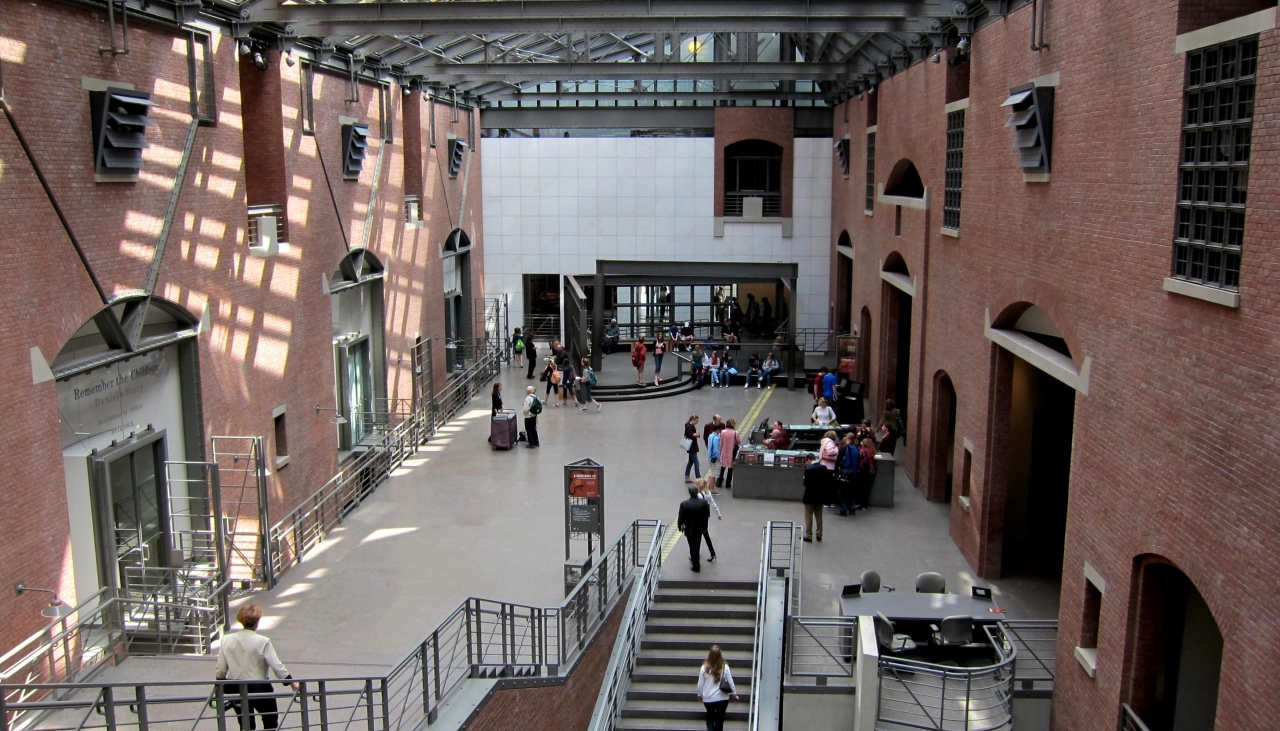 United States Holocaust Memorial Museum interior courtesy of Wikimedia Commons